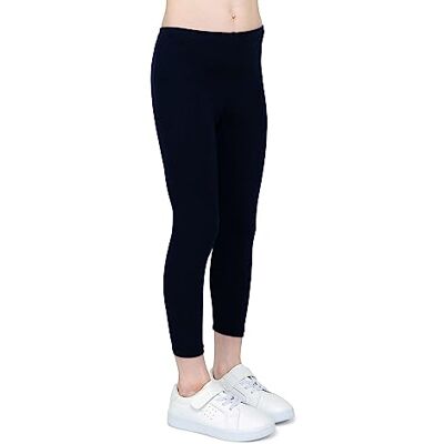 infatti Katoenen legging voor meisjes, zachte en comfortabele broek voor kinderen, casual training, elegante stijl, basic kleding Zoe, Marinier 98 infatti Katoenen legging voor meisjes, zachte en comfortabele broek voor kinderen, casual training, elegante stijl, basic kleding Zoe, Marinier 98