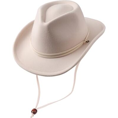 DRESHOW Cowboyhoed voor meisjes en jongens, panamahoed, retro, fedora, klassiek, vilt, met riemgesp, uniseks, opgerold voor kinderen van 3 tot 8 jaar Eén maat DRESHOW Cowboyhoed voor meisjes en jongens, panamahoed, retro, fedora, klassiek, vilt, met riemgesp, uniseks, opgerold voor kinderen van 3 tot 8 jaar Eén maat