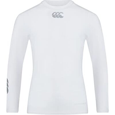 Canterbury Thermoreg Pop Long Sleeve Base Layer Top Unisex Kinderen, Wit. Canterbury Thermoreg Pop Long Sleeve Base Layer Top Unisex Kinderen, Wit.