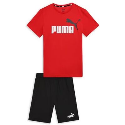 Puma Jongensshirt kort joggingpak, For All Time rood, 164 EU Puma Jongensshirt kort joggingpak, For All Time rood, 164 EU