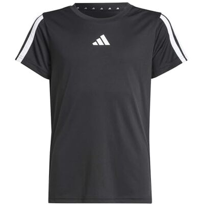 Adidas Train Essentials T-shirt voor meisjes met 3 strepen (1 stuk) Adidas Train Essentials T-shirt voor meisjes met 3 strepen (1 stuk)