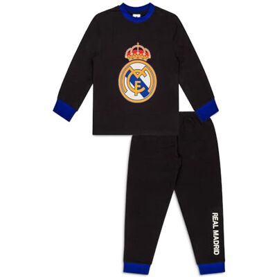 Real Madrid Pyjama voor jongens, katoenen nachtkledingset voor kinderen van 5 tot 13 jaar 9-10 jaar Real Madrid Pyjama voor jongens, katoenen nachtkledingset voor kinderen van 5 tot 13 jaar 9-10 jaar