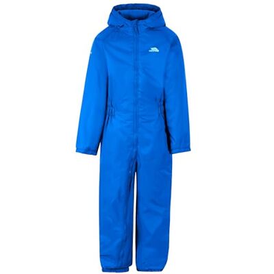 Trespass Dripdrop Waterdichte overall voor kinderen, uniseks, kobaltblauw, 5/6 Trespass Dripdrop Waterdichte overall voor kinderen, uniseks, kobaltblauw, 5/6