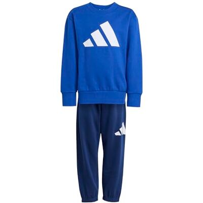 Adidas Essentials Jogger trainingspak voor kinderen, uniseks, koningsblauw/wit, 3-4 jaar Adidas Essentials Jogger trainingspak voor kinderen, uniseks, koningsblauw/wit, 3-4 jaar