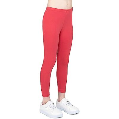 infatti Katoenen leggings voor meisjes, zachte en comfortabele kinderbroek, casual training, elegante stijl, Zoe basic kleding, Koraal 134 infatti Katoenen leggings voor meisjes, zachte en comfortabele kinderbroek, casual training, elegante stijl, Zoe basic kleding, Koraal 134