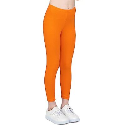 infatti Katoenen legging voor meisjes, zachte en comfortabele broek voor kinderen, casual training, elegante stijl, basic kleding Zoe, Oranje 146 infatti Katoenen legging voor meisjes, zachte en comfortabele broek voor kinderen, casual training, elegante stijl, basic kleding Zoe, Oranje 146