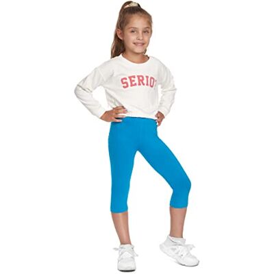 SOFTSAIL Meisjes Leggings ¾ lengte effen broek voor kinderen, stretch, katoen, dun, ademend, casual, ultrazacht, 1-13 jaar, school, spelen, dansen, kleuren CH34, Turkoois 4-5 ans SOFTSAIL Meisjes Leggings ¾ lengte effen broek voor kinderen, stretch, katoen, dun, ademend, casual, ultrazacht, 1-13 jaar, school, spelen, dansen, kleuren CH34, Turkoois 4-5 ans