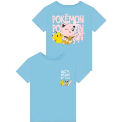 Pokémon Pikachu en Mew T-shirt voor meisjes, kleding voor meisjes 9-10 jaar Pokémon Pikachu en Mew T-shirt voor meisjes, kleding voor meisjes 9-10 jaar