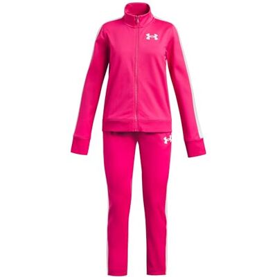 Under Armour UA Knit Trainingspak, fuchsia/wit/wit, YLG Under Armour UA Knit Trainingspak, fuchsia/wit/wit, YLG