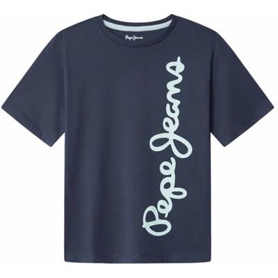 Pepe Jeans Waldo T-shirt voor jongens, Navy Blauw, 8 jaar 8 jaar Pepe Jeans Waldo T-shirt voor jongens, Navy Blauw, 8 jaar 8 jaar