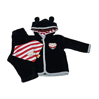 Steiff Set´s Steiff Baby trainingsjack en sjaal set marineblauw/rood maat 56 Steiff Set´s Steiff Baby trainingsjack en sjaal set marineblauw/rood maat 56