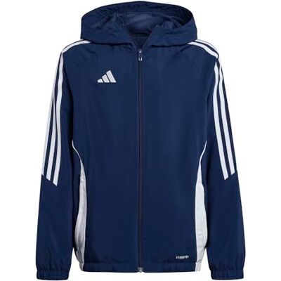 Adidas Veste de football Tiro 24 Coupe-vent Pour enfant Bleu bleu et blanc Taille 152 Adidas Veste de football Tiro 24 Coupe-vent Pour enfant Bleu bleu et blanc Taille 152