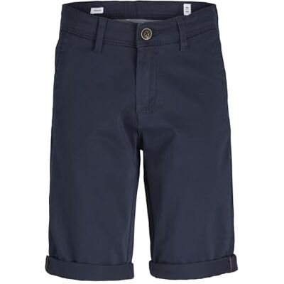 Jack & Jones Jpstbowie Jjshorts Solid Sa Sn Jnr Shorts voor jongens, Marineblauwe blazer 140 Jack & Jones Jpstbowie Jjshorts Solid Sa Sn Jnr Shorts voor jongens, Marineblauwe blazer 140
