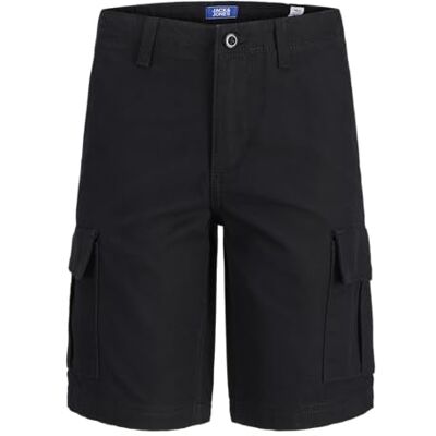 Jack & Jones JUNIOR Jpstcole Barkley Jjcargo Sn Jnr Cargoshorts voor jongens, zwart. 146 Jack & Jones JUNIOR Jpstcole Barkley Jjcargo Sn Jnr Cargoshorts voor jongens, zwart. 146