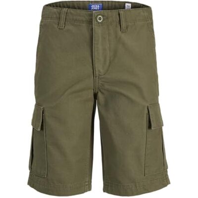 Jack & Jones JUNIOR Jpstcole Barkley Jjcargo Sn Jnr cargoshorts voor jongens, Olijfgroen 134 Jack & Jones JUNIOR Jpstcole Barkley Jjcargo Sn Jnr cargoshorts voor jongens, Olijfgroen 134