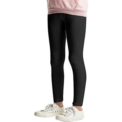 L&K-II Basic Dancing Kids Leggings voor Meisjes Katoenen Zomer Fitness Capri Broek Effen Kleur 2708, 1 stuk zwart 110 L&K-II Basic Dancing Kids Leggings voor Meisjes Katoenen Zomer Fitness Capri Broek Effen Kleur 2708, 1 stuk zwart 110