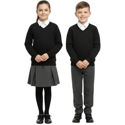 A2Z 4 Kids Set van 2 truien met V-hals en lange mouwen voor meisjes en jongens Voor de eerste schooldag Voor kinderen van 3 tot 14 jaar 9-10 jaar A2Z 4 Kids Set van 2 truien met V-hals en lange mouwen voor meisjes en jongens Voor de eerste schooldag Voor kinderen van 3 tot 14 jaar 9-10 jaar