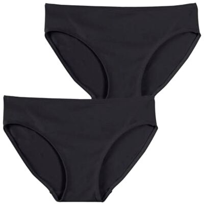 Athena Set van 2 meisjesslips, zacht en comfortabel, stretchkatoen, Oeko-Tex® standaard 100, zwart/zwart, 16 jaar 16 jaar Athena Set van 2 meisjesslips, zacht en comfortabel, stretchkatoen, Oeko-Tex® standaard 100, zwart/zwart, 16 jaar 16 jaar