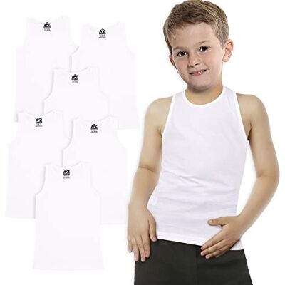 A2Z 4 Kids Jongensondergoed, vesten, zacht, katoen, tanktops, kinderen, mouwloos, vesten, 3 stuks en 6 stuks, zomer, onderhemden, schoolrug, 100% katoen, ondergoed, wit, vest, leeftijd 2-13 jaar, 6 stuks wit 13 ans A2Z 4 Kids Jongensondergoed, vesten, zacht, katoen, tanktops, kinderen, mouwloos, vesten, 3 stuks en 6 stuks, zomer, onderhemden, schoolrug, 100% katoen, ondergoed, wit, vest, leeftijd 2-13 jaar, 6 stuks wit 13 ans
