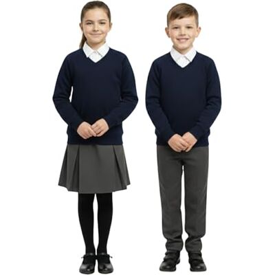 A2Z 4 Kids Set van 2 truien met V-hals en lange mouwen voor meisjes en jongens Voor de eerste schooldag Voor kinderen van 3 tot 14 jaar 7-8 jaar A2Z 4 Kids Set van 2 truien met V-hals en lange mouwen voor meisjes en jongens Voor de eerste schooldag Voor kinderen van 3 tot 14 jaar 7-8 jaar