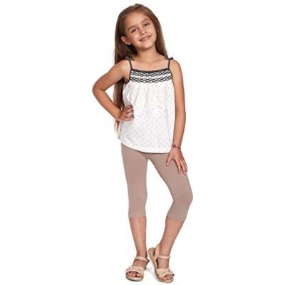 SOFTSAIL Meisjes Leggings ¾ lengte effen broek voor kinderen, stretch, katoen, dun, ademend, casual, ultrazacht, 1-13 jaar, school, spelen, dansen, kleuren CH34, Beige 12-13 ans SOFTSAIL Meisjes Leggings ¾ lengte effen broek voor kinderen, stretch, katoen, dun, ademend, casual, ultrazacht, 1-13 jaar, school, spelen, dansen, kleuren CH34, Beige 12-13 ans