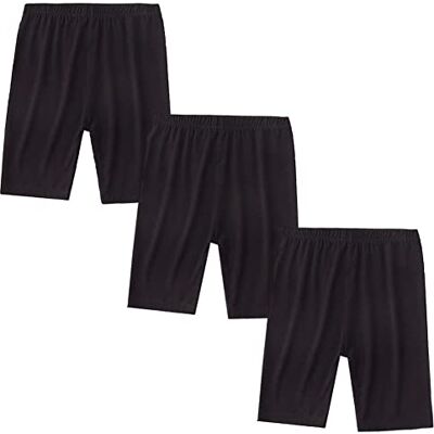 FedMois Set van 3 korte leggings, sportbroek, fietsbroek, meisjes, zwart. 3-4 ans FedMois Set van 3 korte leggings, sportbroek, fietsbroek, meisjes, zwart. 3-4 ans