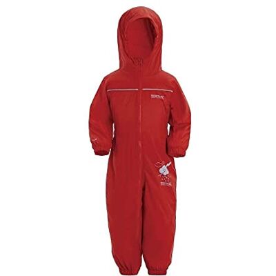 Regatta Puddle IV Regenpak voor kinderen, uniseks, rood (Pepper), 36 maanden-48 maanden Regatta Puddle IV Regenpak voor kinderen, uniseks, rood (Pepper), 36 maanden-48 maanden