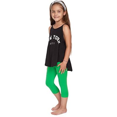 SOFTSAIL Meisjeslegging, ¾ lengte, effen, voor kinderen, stretch, katoen, dun, ademend, casual, ultrazacht, 1-13 jaar, school, spelen, dansen, kleuren, CH34, Groen 9-10 ans SOFTSAIL Meisjeslegging, ¾ lengte, effen, voor kinderen, stretch, katoen, dun, ademend, casual, ultrazacht, 1-13 jaar, school, spelen, dansen, kleuren, CH34, Groen 9-10 ans