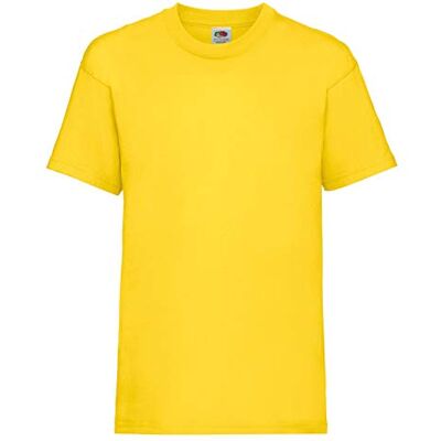 Fruit of the Loom Kids Valueweight T-shirt met korte mouwen voor jongens, 2 stuks, Geel (geel), 3-4 jaar 3-4 jaar Fruit of the Loom Kids Valueweight T-shirt met korte mouwen voor jongens, 2 stuks, Geel (geel), 3-4 jaar 3-4 jaar
