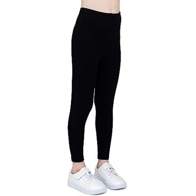 infatti Katoenen leggings voor meisjes, zachte en comfortabele kinderbroek, casual training, elegante stijl, Zoe basic kleding, zwart. 116 infatti Katoenen leggings voor meisjes, zachte en comfortabele kinderbroek, casual training, elegante stijl, Zoe basic kleding, zwart. 116