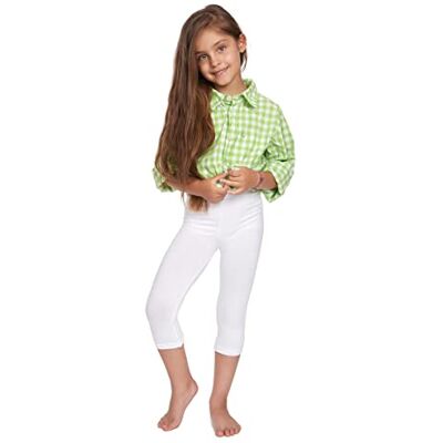 SOFTSAIL Meisjes Leggings ¾ lengte effen broek voor kinderen, stretch, katoen, dun, ademend, casual, ultrazacht, 1-13 jaar, school, spelen, dansen, kleuren CH34, Wit. 9-10 ans SOFTSAIL Meisjes Leggings ¾ lengte effen broek voor kinderen, stretch, katoen, dun, ademend, casual, ultrazacht, 1-13 jaar, school, spelen, dansen, kleuren CH34, Wit. 9-10 ans