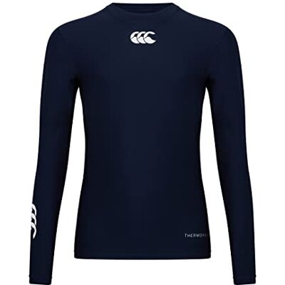 Canterbury Baselayer Thermoreg compressie-bovendeel, lange mouwen, uniseks en kinderen, Navy Blauw Canterbury Baselayer Thermoreg compressie-bovendeel, lange mouwen, uniseks en kinderen, Navy Blauw