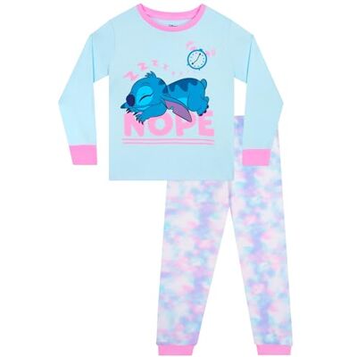 Disney Stitch Pyjama voor meisjes, pyjamaset voor meisjes, Lilo en Stitch, winterpyjama voor kinderen 9-10 jaar Disney Stitch Pyjama voor meisjes, pyjamaset voor meisjes, Lilo en Stitch, winterpyjama voor kinderen 9-10 jaar