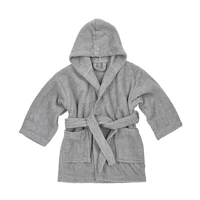 MEYCO Baby Badjas effen badstof (kinderbadjas 100% katoen, heerlijk zacht, premium kwaliteit, vochtabsorberend, maat: 98/104), grijs MEYCO Baby Badjas effen badstof (kinderbadjas 100% katoen, heerlijk zacht, premium kwaliteit, vochtabsorberend, maat: 98/104), grijs