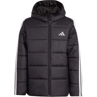 Adidas Essentials 3 strepen gewatteerde jas, uniseks, kinderen (1 stuk) Adidas Essentials 3 strepen gewatteerde jas, uniseks, kinderen (1 stuk)