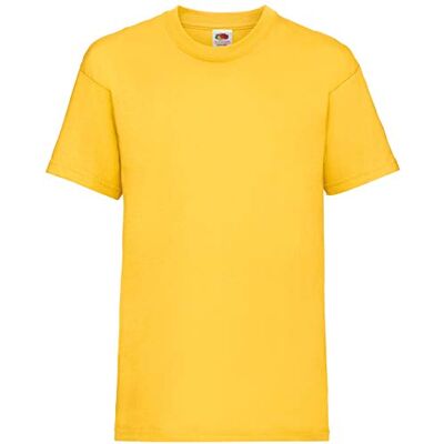 Fruit of the Loom T-shirt voor jongens, Zonnebloem 9-11 ans Fruit of the Loom T-shirt voor jongens, Zonnebloem 9-11 ans
