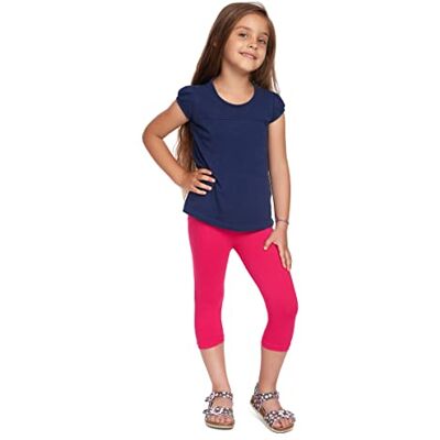 SOFTSAIL Meisjesleggings, ¾ lengte, effen, voor kinderen, stretch, katoen, dun, ademend, casual, ultrazacht, 1-13 jaar, school, spelen, dansen, kleuren CH34, Roze 5-6 ans SOFTSAIL Meisjesleggings, ¾ lengte, effen, voor kinderen, stretch, katoen, dun, ademend, casual, ultrazacht, 1-13 jaar, school, spelen, dansen, kleuren CH34, Roze 5-6 ans