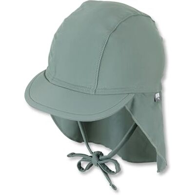 Sterntaler Schirmmütze Nacken Uni UV-badpet met nekbescherming en trekkoord, uniseks, Mat groen 49 Sterntaler Schirmmütze Nacken Uni UV-badpet met nekbescherming en trekkoord, uniseks, Mat groen 49