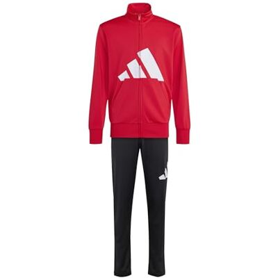 Adidas Uniseks kinderen Essentials Big Logo Climacool Track_Suit, pure robijn/wit, 9-10 jaar Adidas Uniseks kinderen Essentials Big Logo Climacool Track_Suit, pure robijn/wit, 9-10 jaar