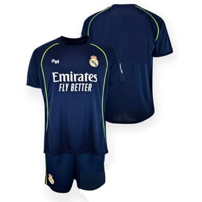 Real Madrid Set voor kinderen 2e outfit 25-26, uniseks shirt voor kinderen Real Madrid Set voor kinderen 2e outfit 25-26, uniseks shirt voor kinderen
