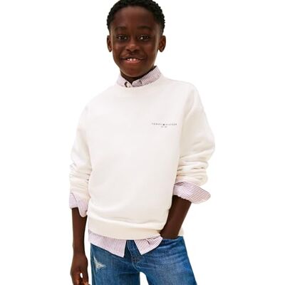 Tommy Hilfiger Mini Corp C-neck Sweatshirt Ks0ks00665 Uniseks slip-on sweatshirt (1 stuk), Wit (Antiek Wit), 14 jaar 14 jaar Tommy Hilfiger Mini Corp C-neck Sweatshirt Ks0ks00665 Uniseks slip-on sweatshirt (1 stuk), Wit (Antiek Wit), 14 jaar 14 jaar