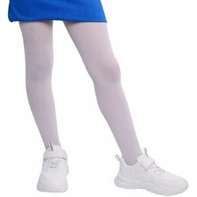 Annes styling Ondoorzichtige panty voor meisjes, zachte dunne panty voor kinderen, 40 denier, perfect voor school en ballet, comfortabele en elastische panty voor meisjes, maat 98-152, Wit 4-6 ans Annes styling Ondoorzichtige panty voor meisjes, zachte dunne panty voor kinderen, 40 denier, perfect voor school en ballet, comfortabele en elastische panty voor meisjes, maat 98-152, Wit 4-6 ans