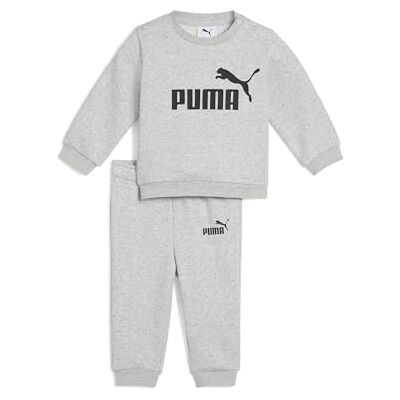 Puma MINICATS ESS Crew Unisex Baby Set FL INF Gestrickte Anzüge, lichtgrijs gemêleerd, 68 Puma MINICATS ESS Crew Unisex Baby Set FL INF Gestrickte Anzüge, lichtgrijs gemêleerd, 68