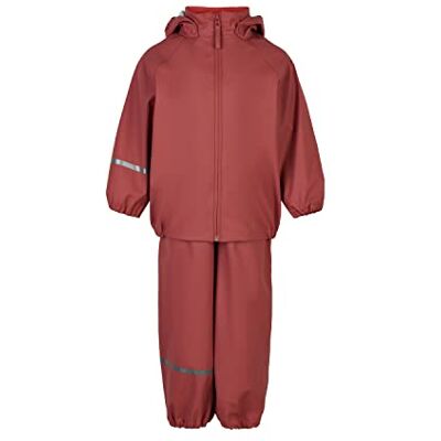 CeLaVi Basic Rainwear Set PU SNOWSUIT Uniseks kinderen (1 stuk), Dusty Ceder 110 CeLaVi Basic Rainwear Set PU SNOWSUIT Uniseks kinderen (1 stuk), Dusty Ceder 110