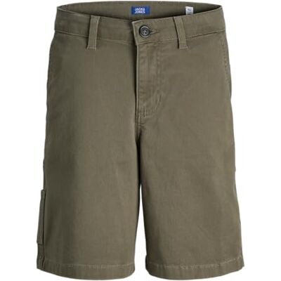 Jack & Jones JUNIOR Jpsttony Co Jjcarpenter Sn Jnr Shorts voor jongens, Leger Groen 128 Jack & Jones JUNIOR Jpsttony Co Jjcarpenter Sn Jnr Shorts voor jongens, Leger Groen 128