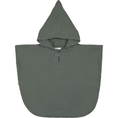 Lässig Badponcho voor kinderen van chiffon met capuchon/poncho van petrol groen Lässig Badponcho voor kinderen van chiffon met capuchon/poncho van petrol groen