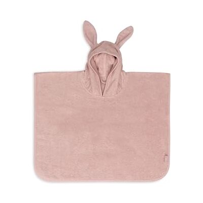 Jollein Badponcho voor kinderen van 1 tot 4 jaar, terry, wilde roze, 100% katoen, badstof, Oeko-Tex gecertificeerd, met capuchon met oren, badponcho voor meisjes en jongens Jollein Badponcho voor kinderen van 1 tot 4 jaar, terry, wilde roze, 100% katoen, badstof, Oeko-Tex gecertificeerd, met capuchon met oren, badponcho voor meisjes en jongens