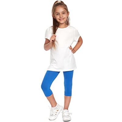 SOFTSAIL Meisjeslegging, ¾ lengte, effen, voor kinderen, stretch, katoen, dun, ademend, casual, ultrazacht, 1-13 jaar, school, spelen, dansen, kleuren, CH34, Royal Blauw 7-8 ans SOFTSAIL Meisjeslegging, ¾ lengte, effen, voor kinderen, stretch, katoen, dun, ademend, casual, ultrazacht, 1-13 jaar, school, spelen, dansen, kleuren, CH34, Royal Blauw 7-8 ans