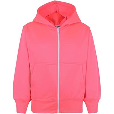 A2Z 4 Kids Hoodie met rits voor meisjes, Neon rosé, 5-6 jaar 5-6 jaar A2Z 4 Kids Hoodie met rits voor meisjes, Neon rosé, 5-6 jaar 5-6 jaar