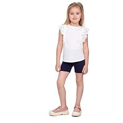 SOFTSAIL Meisjeslegging voor kinderen, 1/2 knielengte, ademende fietsshorts, dans, schoolbroek, Marinier 7-8 ans SOFTSAIL Meisjeslegging voor kinderen, 1/2 knielengte, ademende fietsshorts, dans, schoolbroek, Marinier 7-8 ans